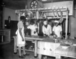 African-American US WAAC cooks prepared dinner for the first time in new kitchen at Fort Huachuca, Arizona, United States, 5 Dec 1942